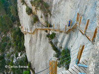 Pasarelas de Mont-rebei, primer tramo